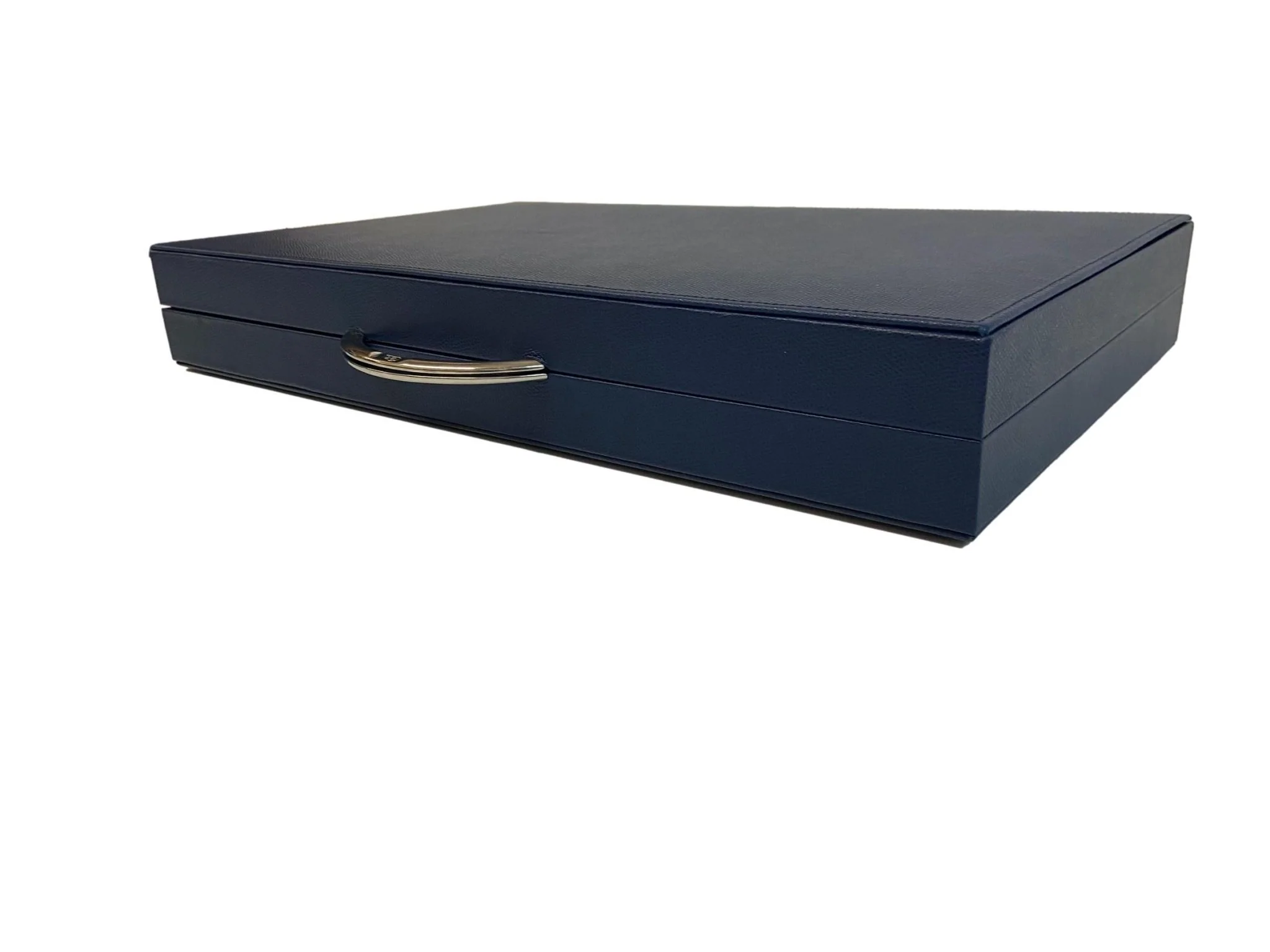 Backgammon Cuir véritable GM - Bleu - Renzo Romagnoli - Image 10