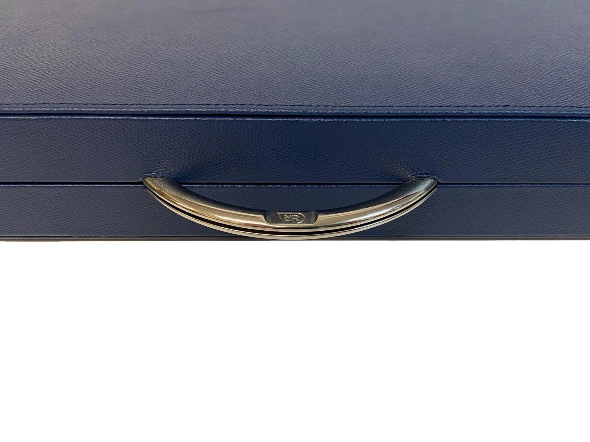Backgammon Cuir véritable GM - Bleu - Renzo Romagnoli - Image 2