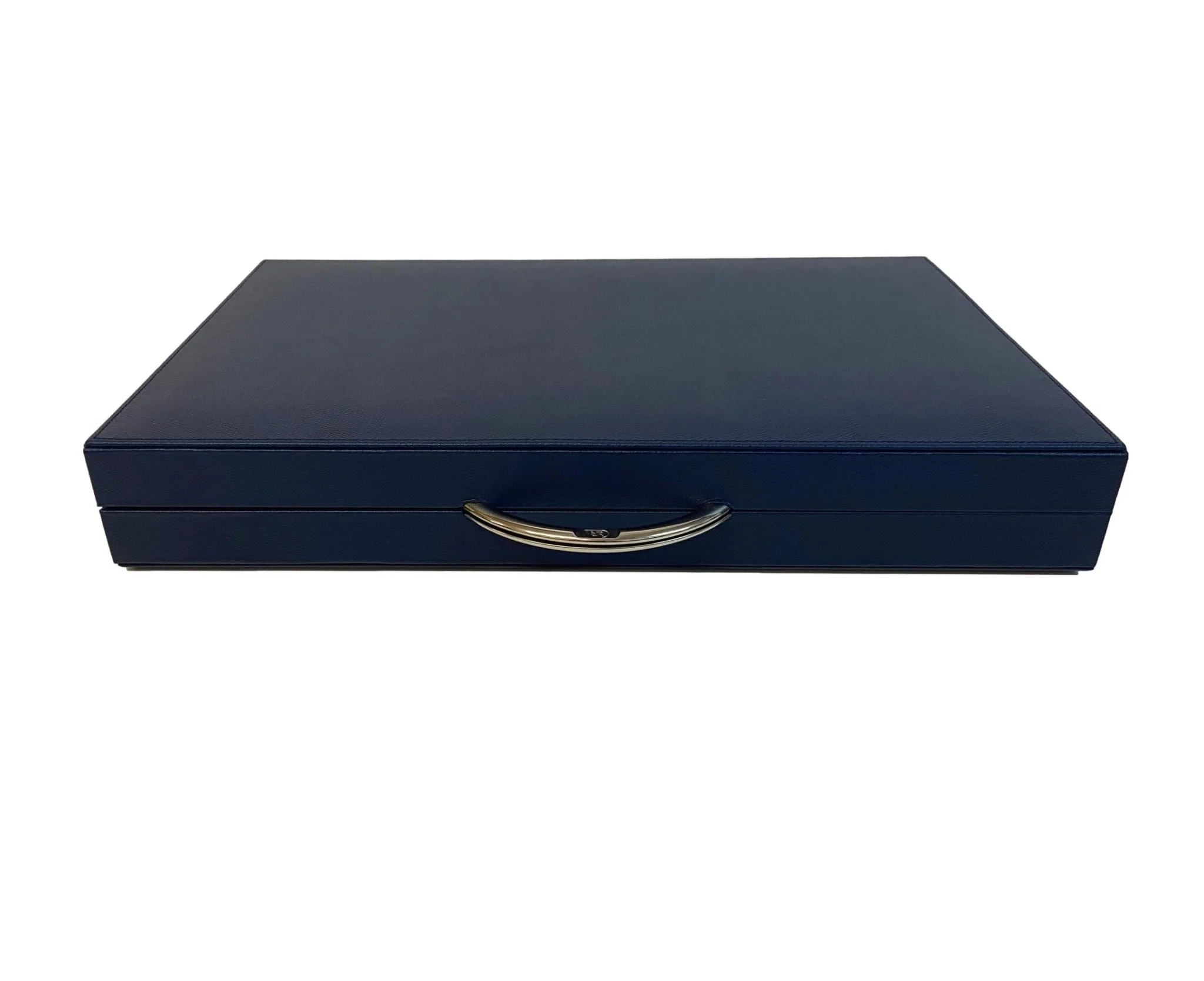 Backgammon Cuir véritable GM - Bleu - Renzo Romagnoli - Image 9