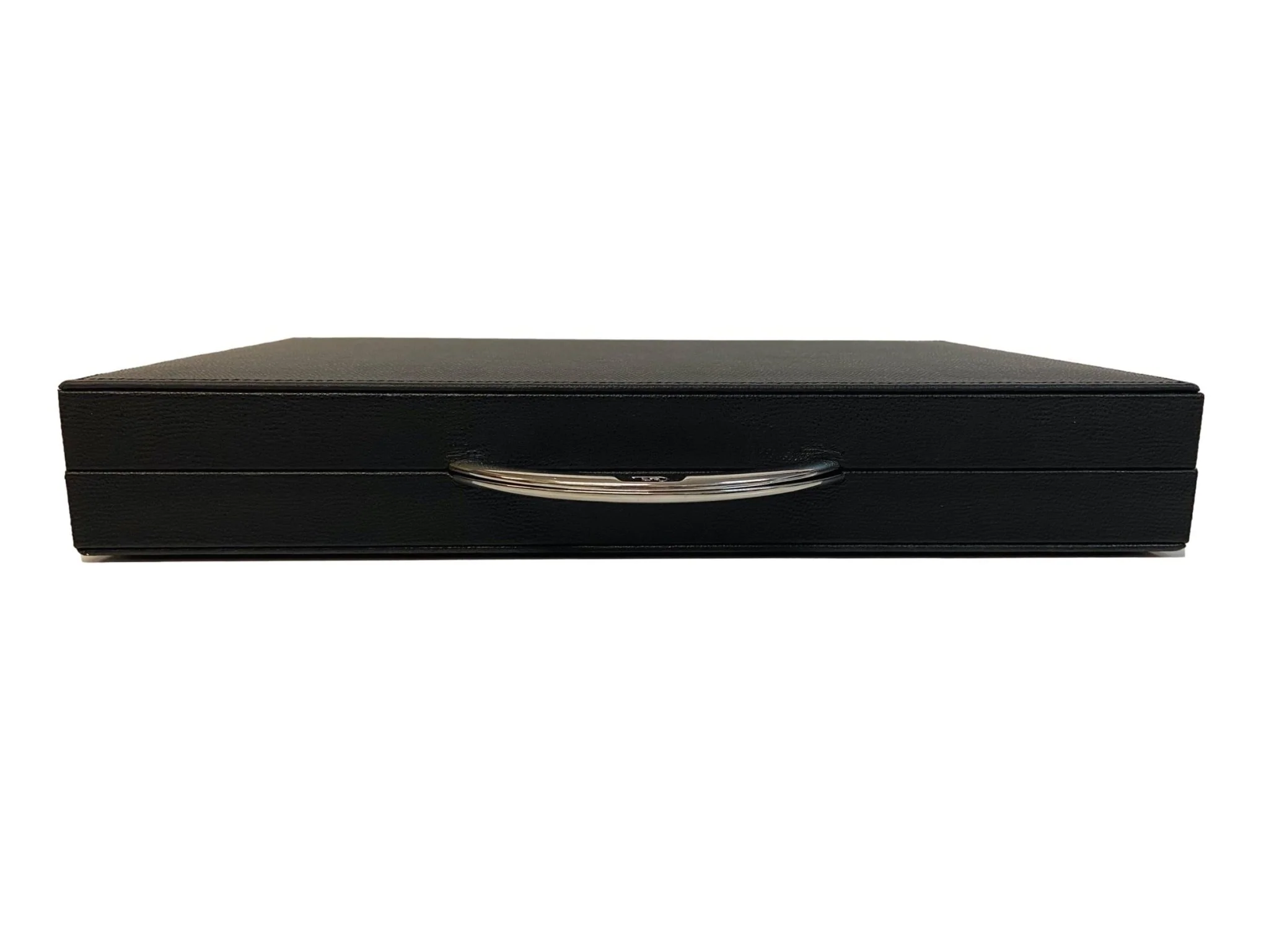 Backgammon Cuir véritable GM - Noir Ancien - Renzo Romagnoli - Image 6