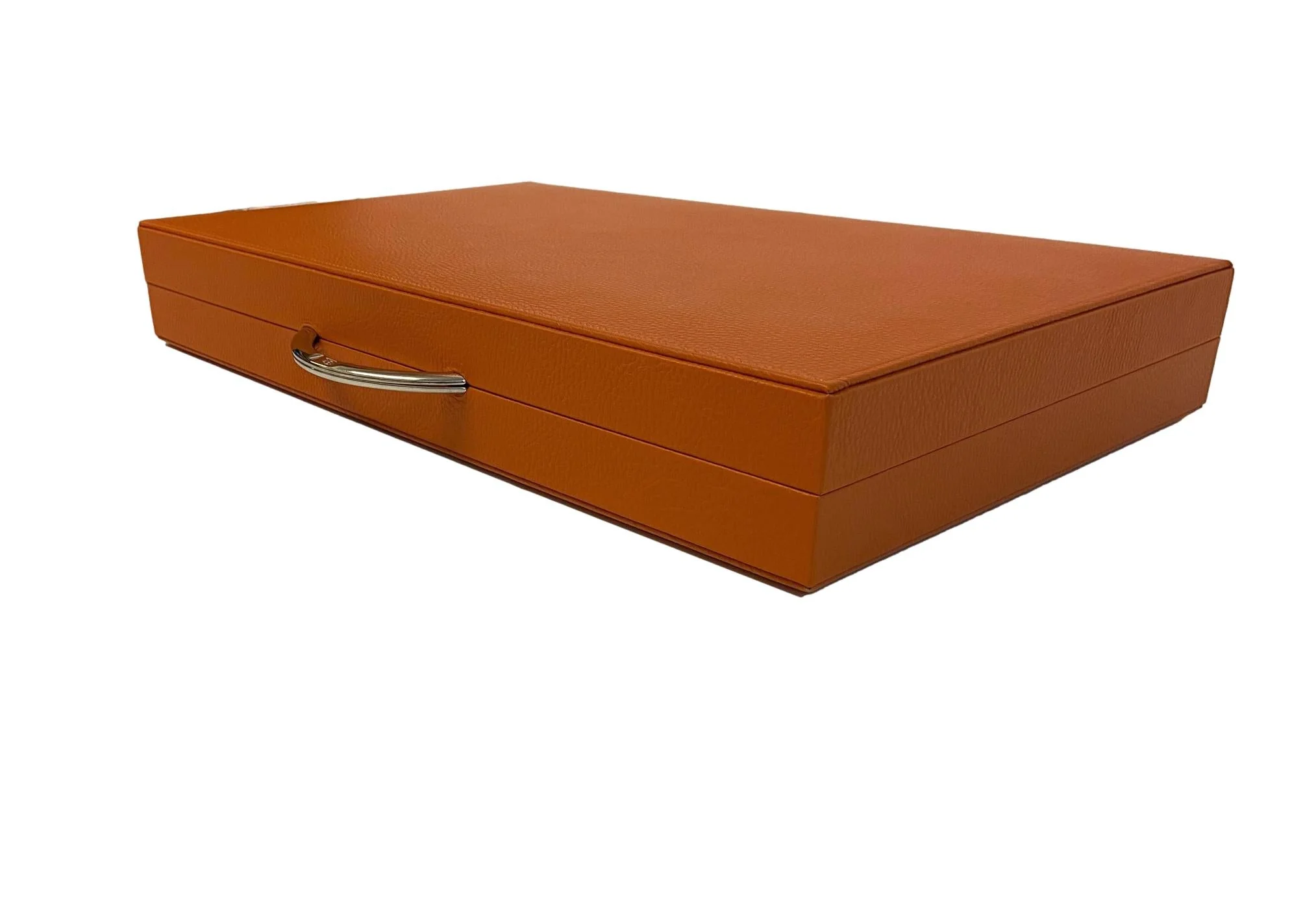 Backgammon Cuir véritable GM - Orange - Renzo Romagnoli - Image 10