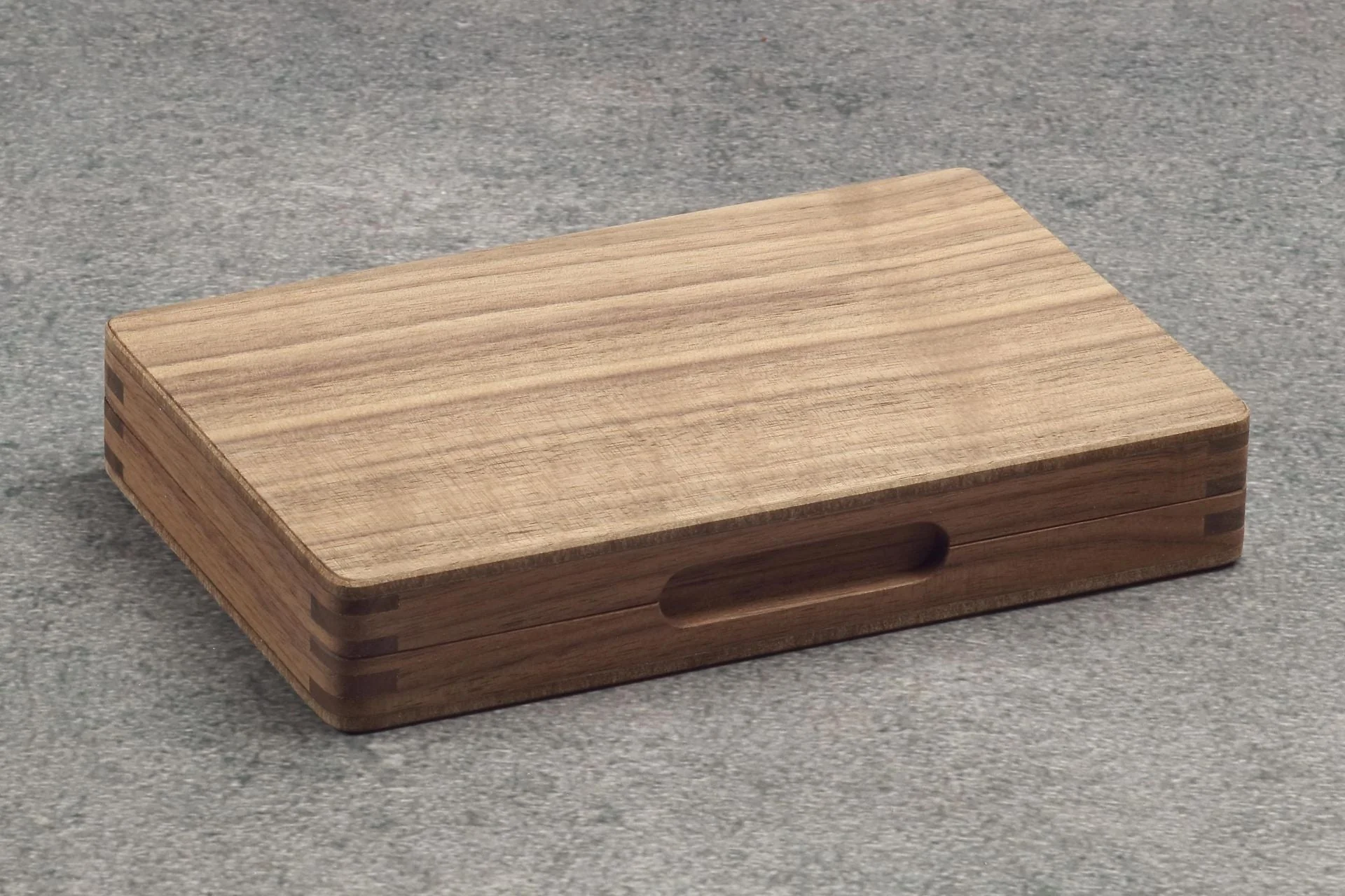 Backgammon de voyage en bois marqueté - Magnétique - Noyer