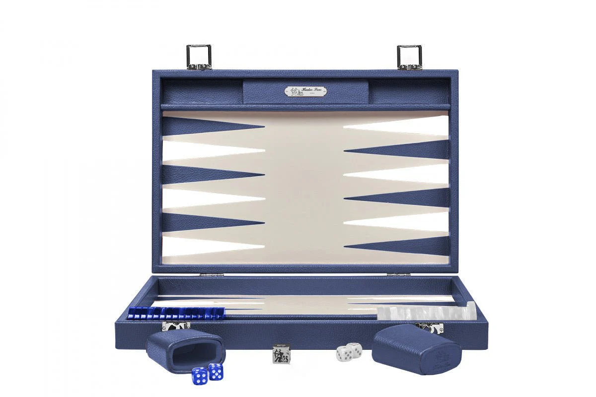 Backgammon Hector Saxe - Buffle Bleu de France - Grand