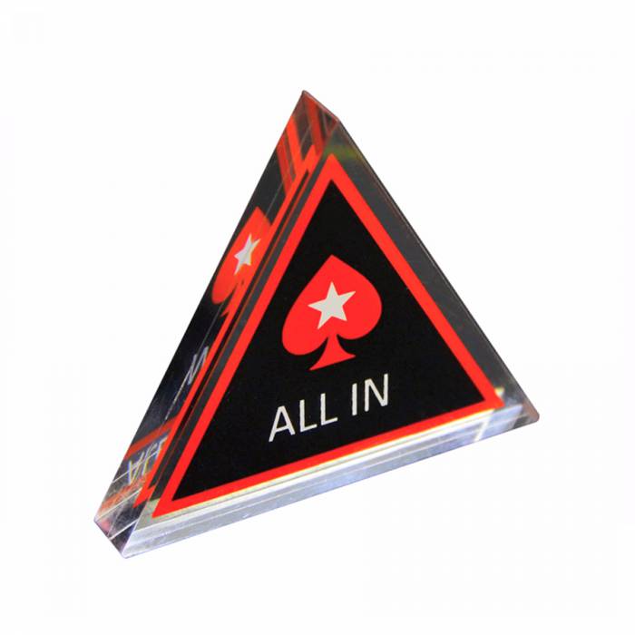 Bouton All in - Triangulaire en verre