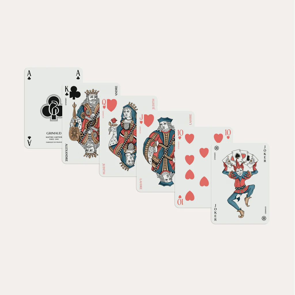 Cartes de Belote Grimaud - Nouvelle édition Luxe - Bleu dauphin - Image 4