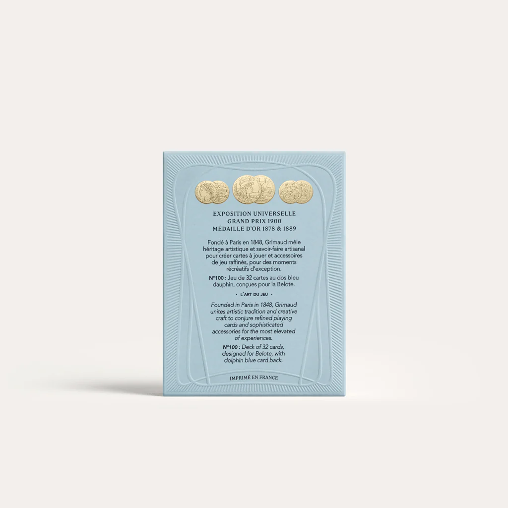 Cartes de Belote Grimaud - Nouvelle édition Luxe - Bleu dauphin - Image 7