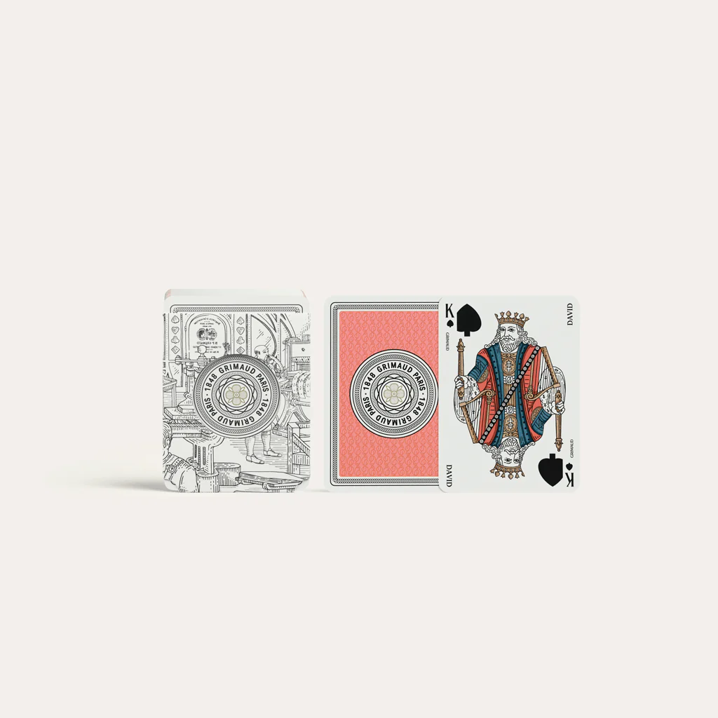 Coffret Bridge Grimaud - Nouvelle édition Luxe - Bleu dauphin / Rouge Corail - Image 2