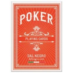 Cartes Poker 100% plastique - 4 index - Dal Negro