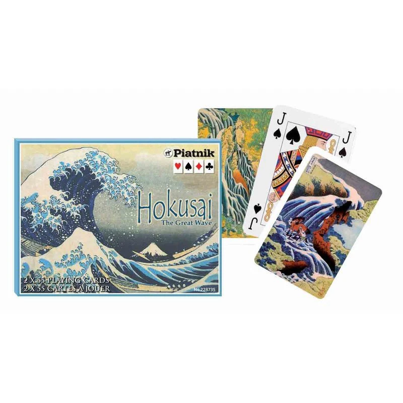 Coffret double Piatnik - Hokusai