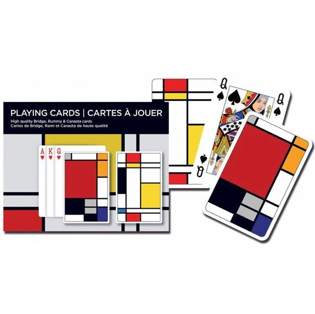 Coffret double Piatnik - Mondrian