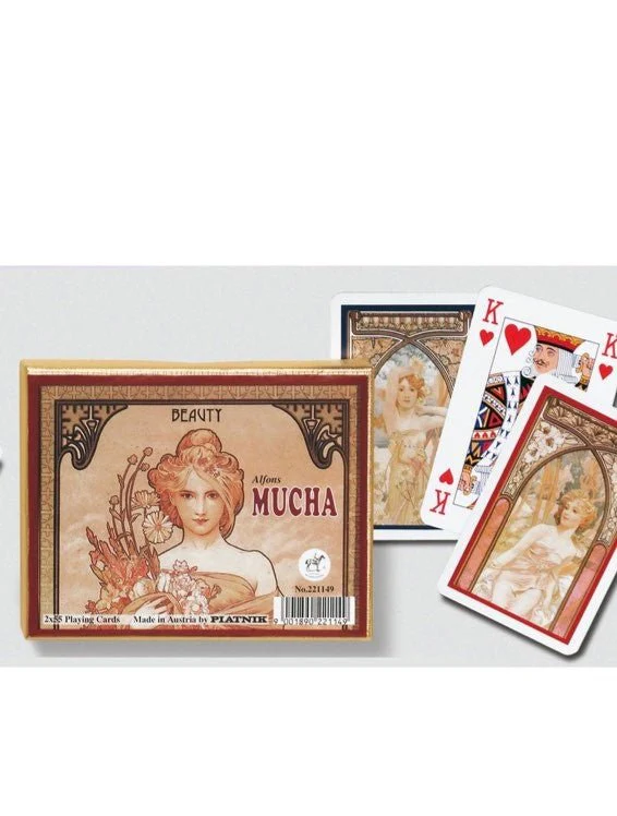 Coffret double Piatnik - Mucha - Beauty
