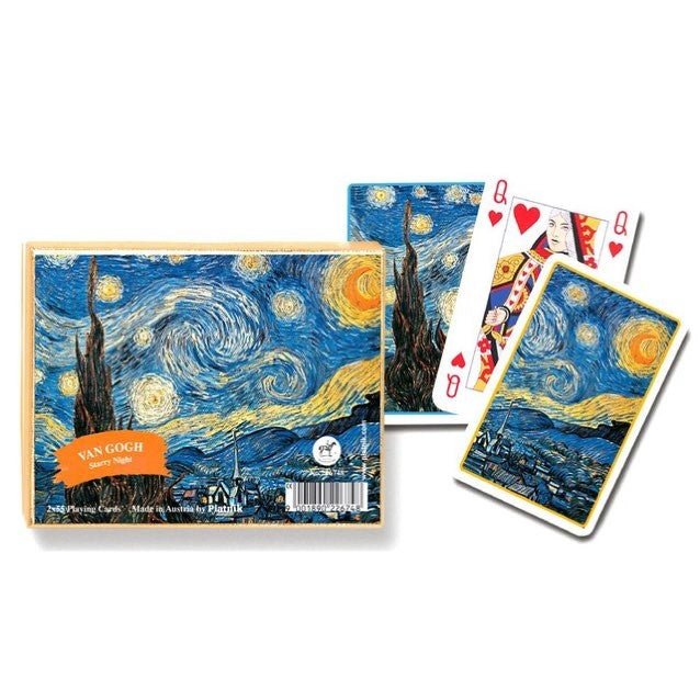 Coffret double Piatnik - Van Gogh Nuit Étoilée