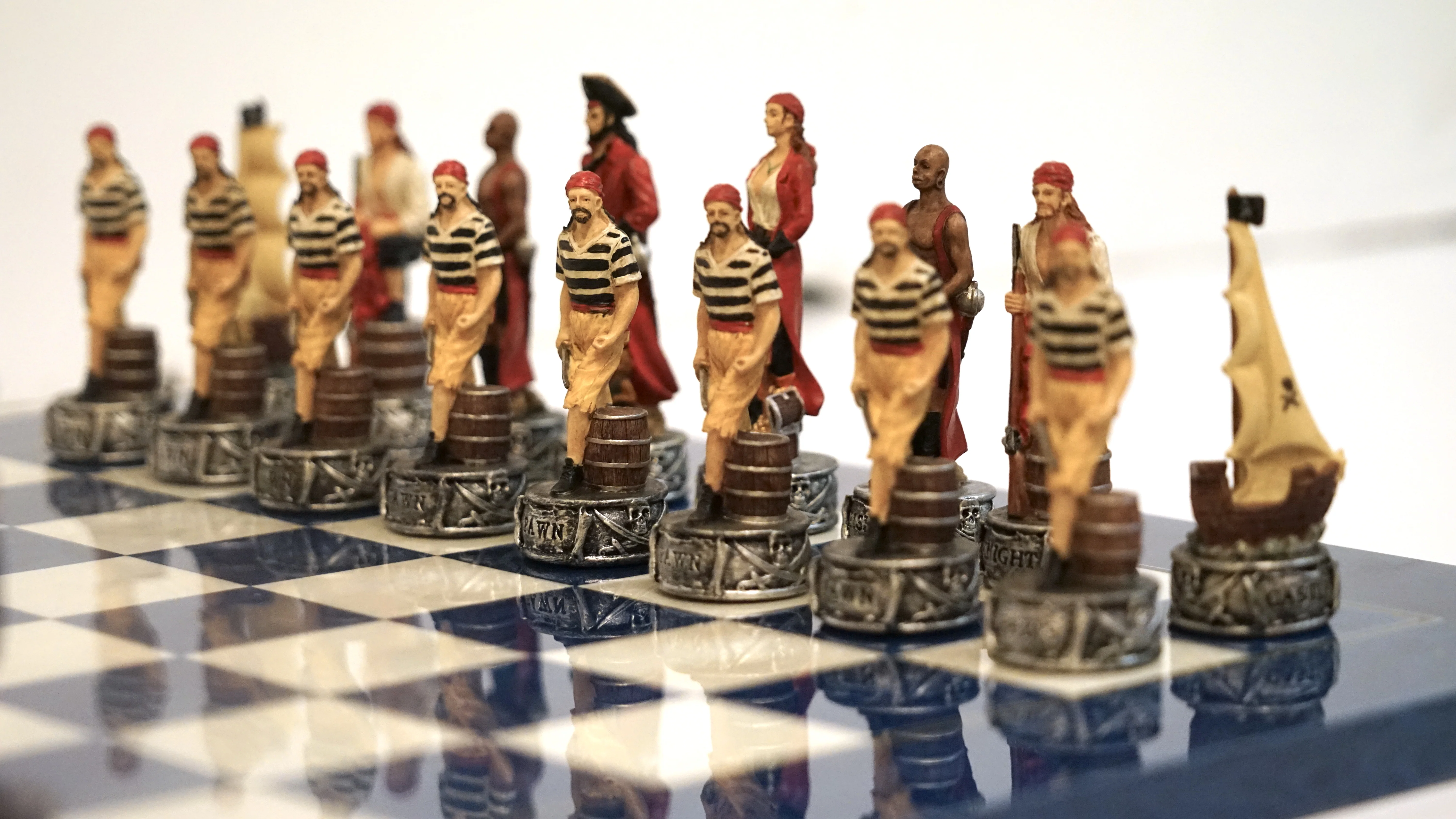 Pièces d’échecs Pirates / Marine en résine - Peint à la main - Taille 2/3 - Ital Fama - Image 10