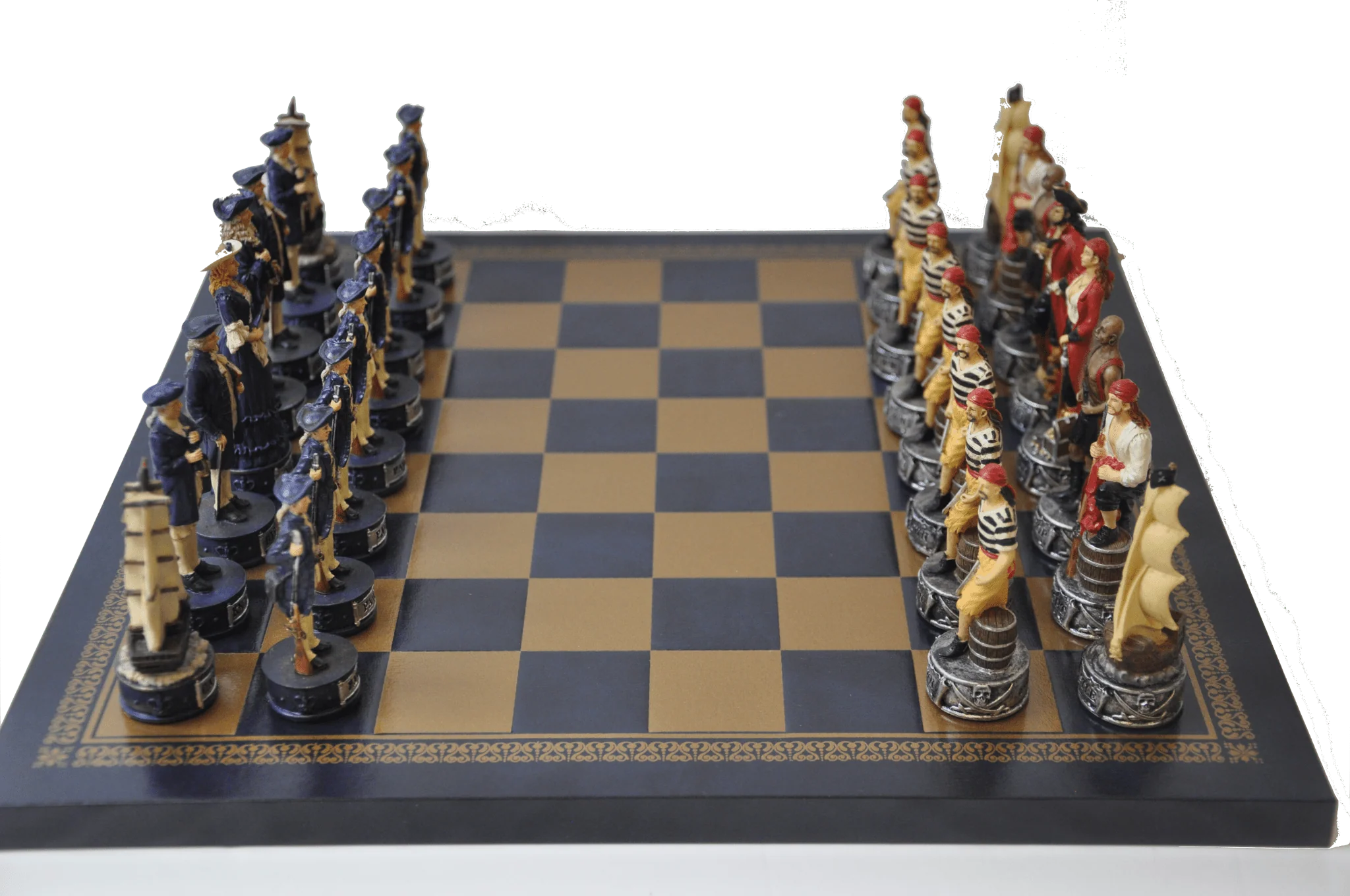 Pièces d’échecs Pirates / Marine en résine - Peint à la main - Taille 2/3 - Ital Fama - Image 5