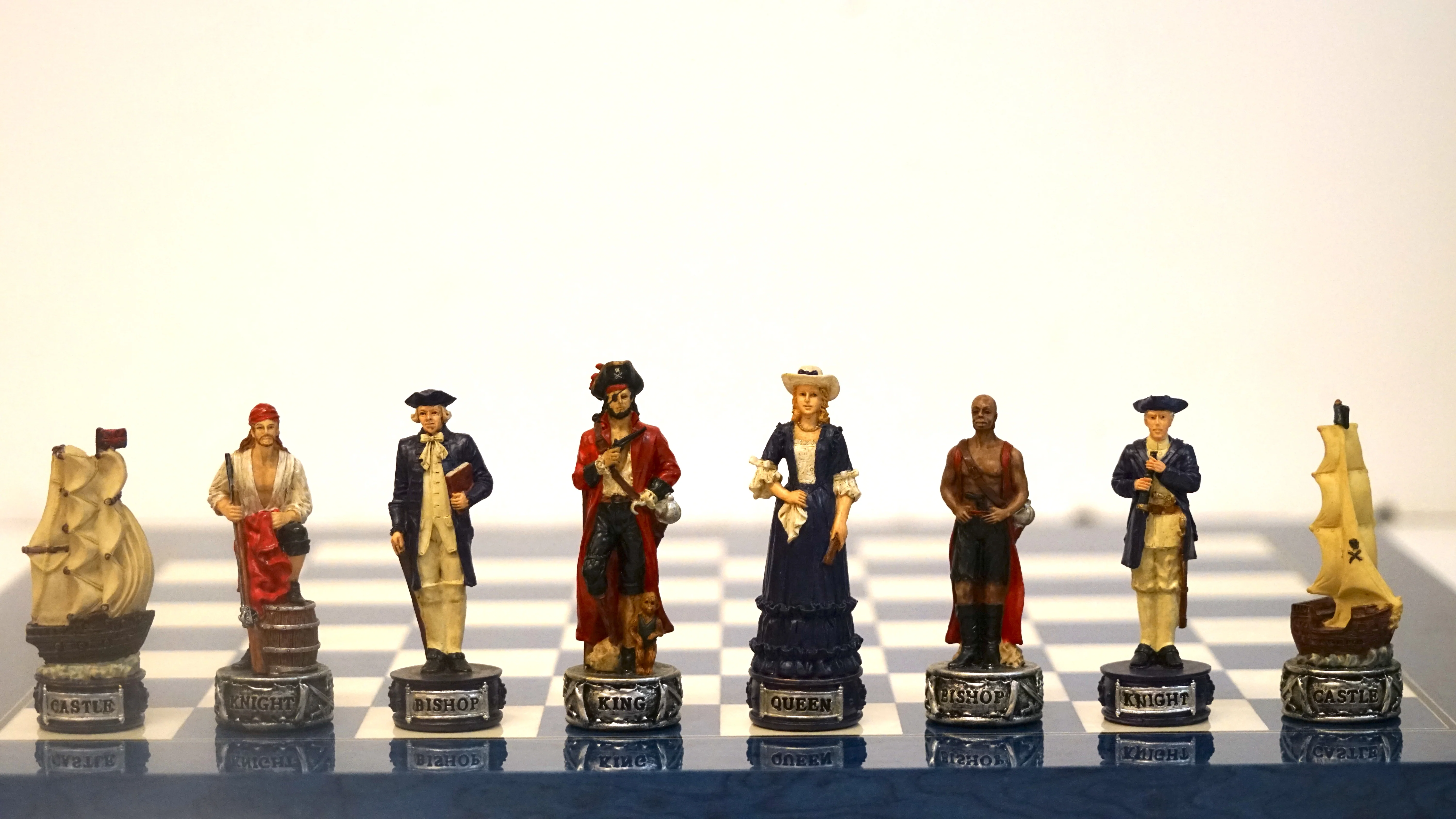 Pièces d’échecs Pirates / Marine en résine - Peint à la main - Taille 2/3 - Ital Fama - Image 8