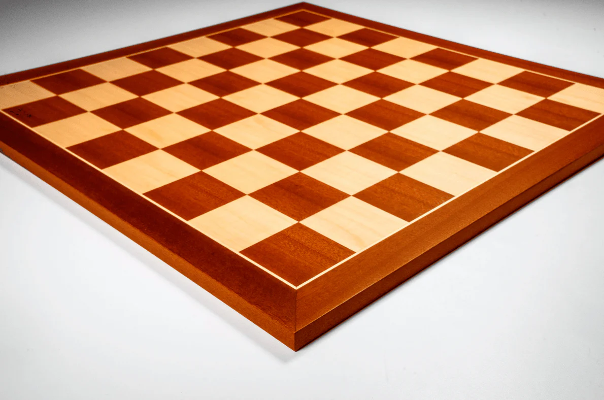 Plateau d'échecs / échiquier en acajou - Bords fins - Ferrer - Image 3