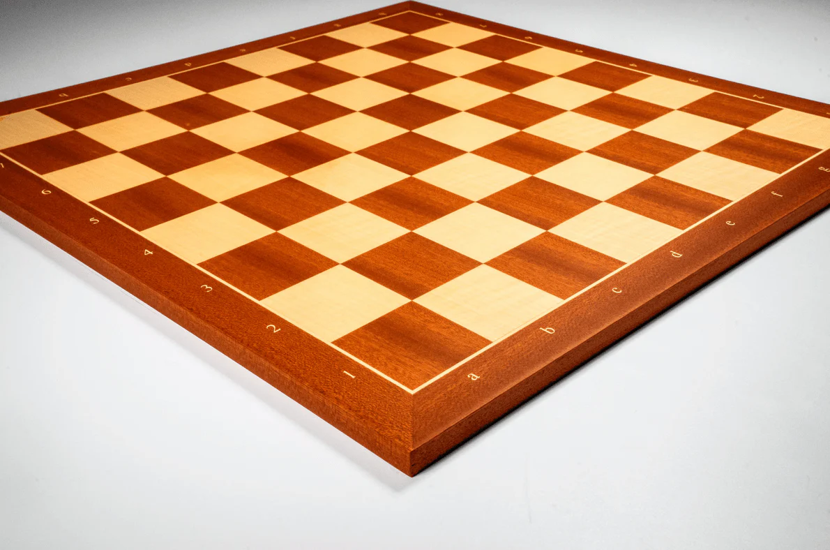 Plateau d'échecs / échiquier en acajou - bords fin - Lettré-Chiffré - Ferrer - Image 3