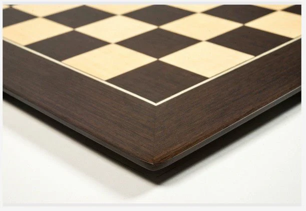 Plateau d'échecs / échiquier en wengé - bords biseautés - Ferrer - Image 3