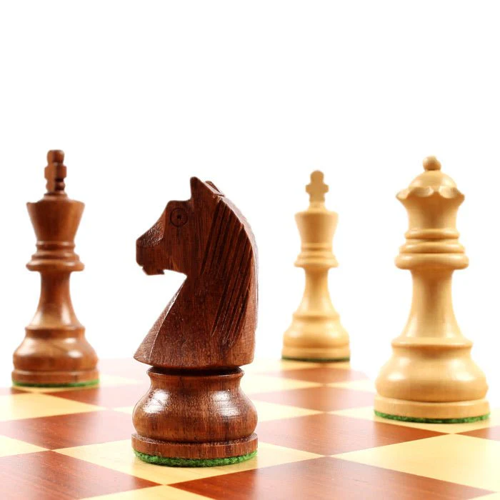 Ensemble jeu d'échecs Club en sycomore et noyer - bords fins - Pièces acacia - Image 10