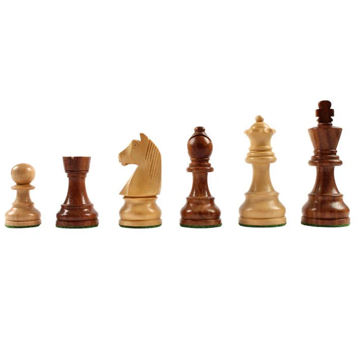 Ensemble jeu d'échecs Club en sycomore et noyer - bords fins - Pièces acacia - Image 11
