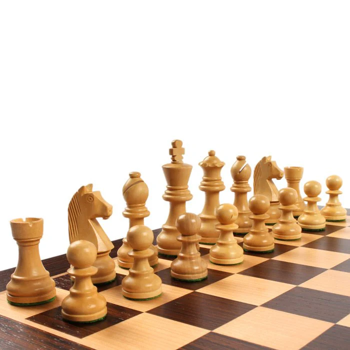 Ensemble jeu d'échecs Club en palissandre Zébré - Pièces Acacia - Image 3