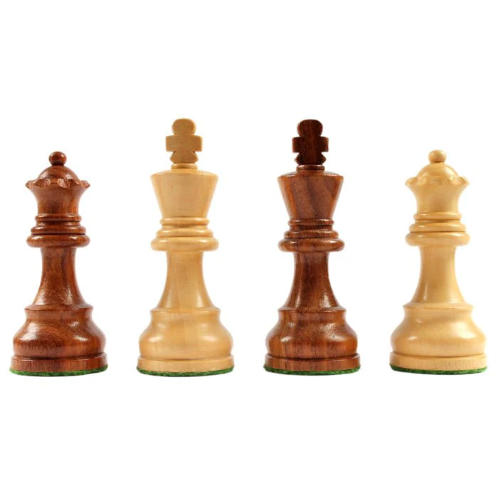 Ensemble jeu d'échecs Club acajou lettré chiffré - Pièces acacia - Image 6
