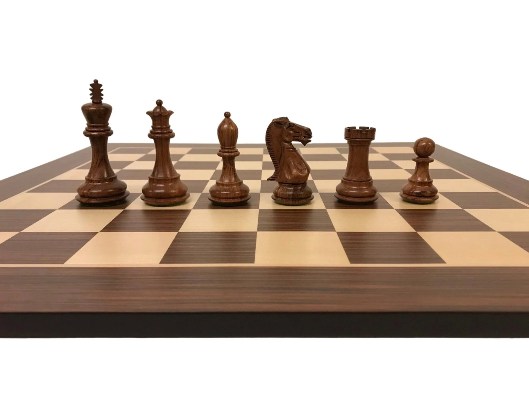 Ensemble jeu d'échecs Ultime en Palissandre Zebré et sycomore - Pièces Palissandre et Buis - Taille 6 - Image 10