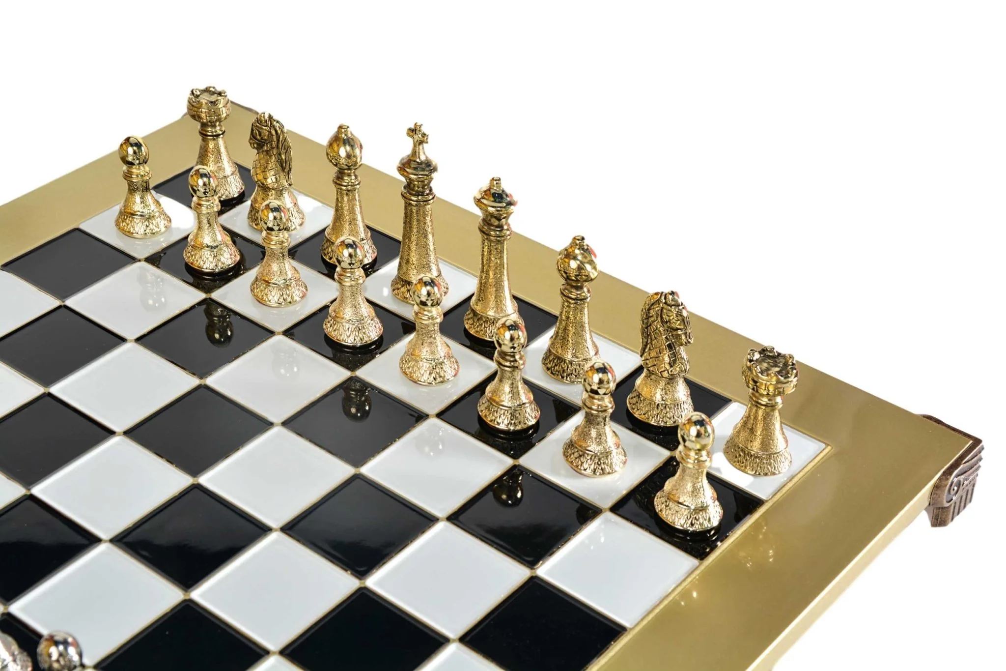 Ensemble jeu d'échecs en métal - Manopoulos