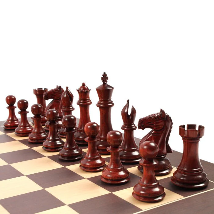Ensemble jeu d'échecs Suprême en Wengé - Pièces palissandre et buis - Image 7