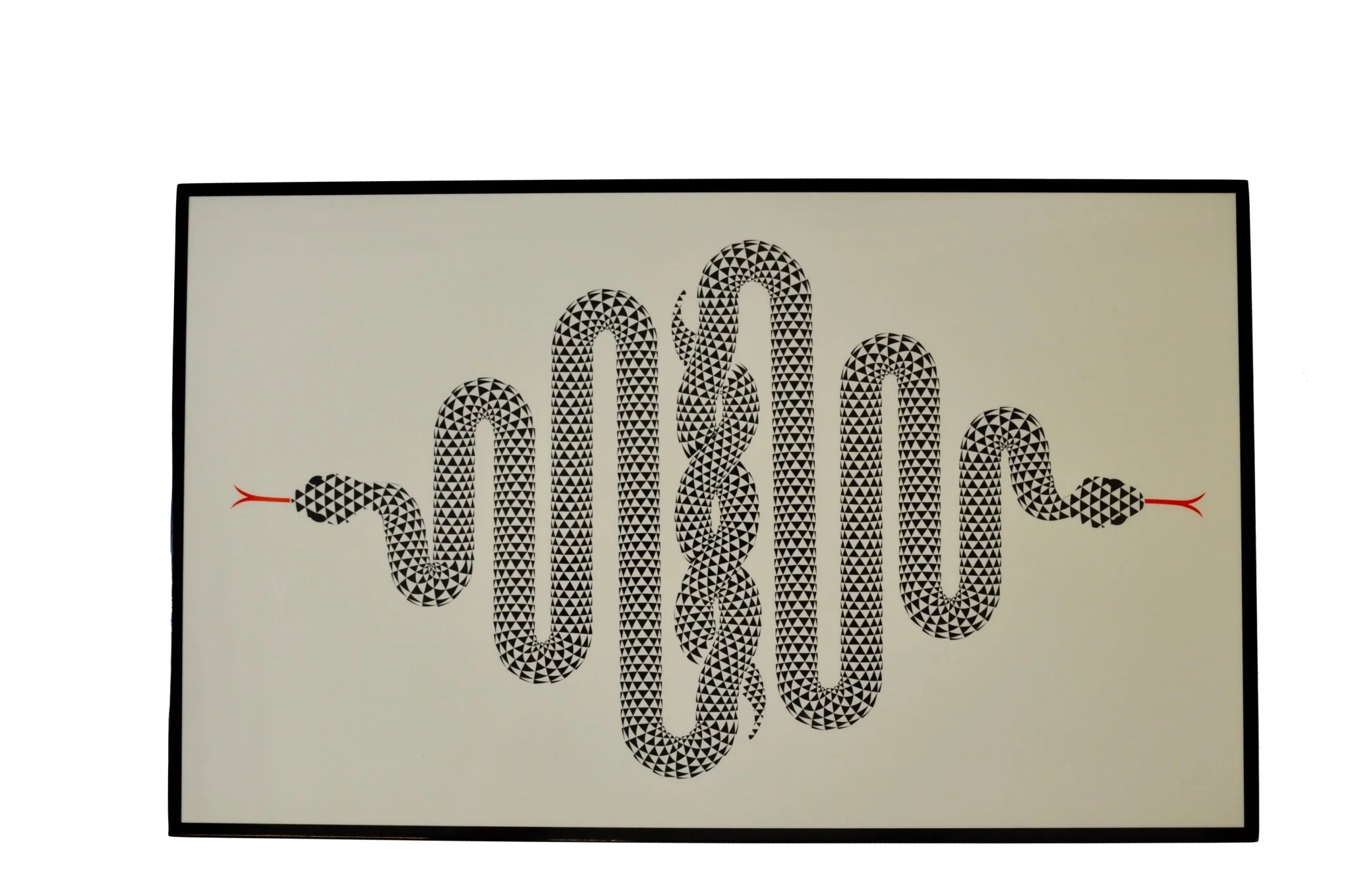 Coffret bridge luxe en bois laqué - Serpent - Image 2