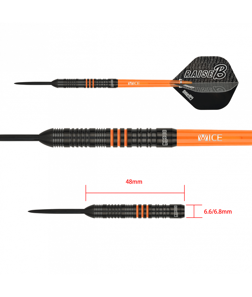 Fléchettes 80% Nickel Tungstène - Raise B - Orange - Image 3