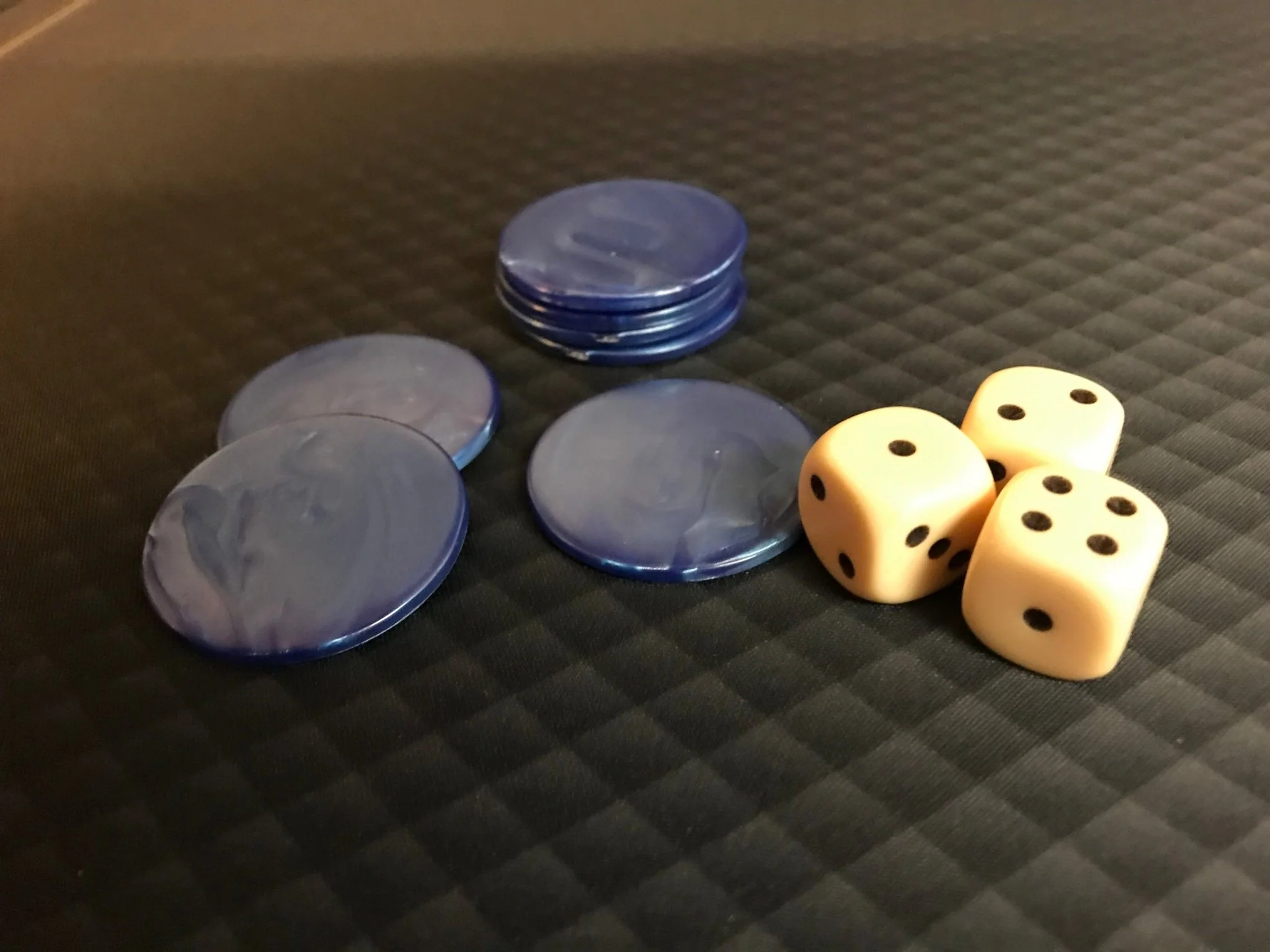 Jetons de 421 marbrés - Bleu - par 25 - Image 2