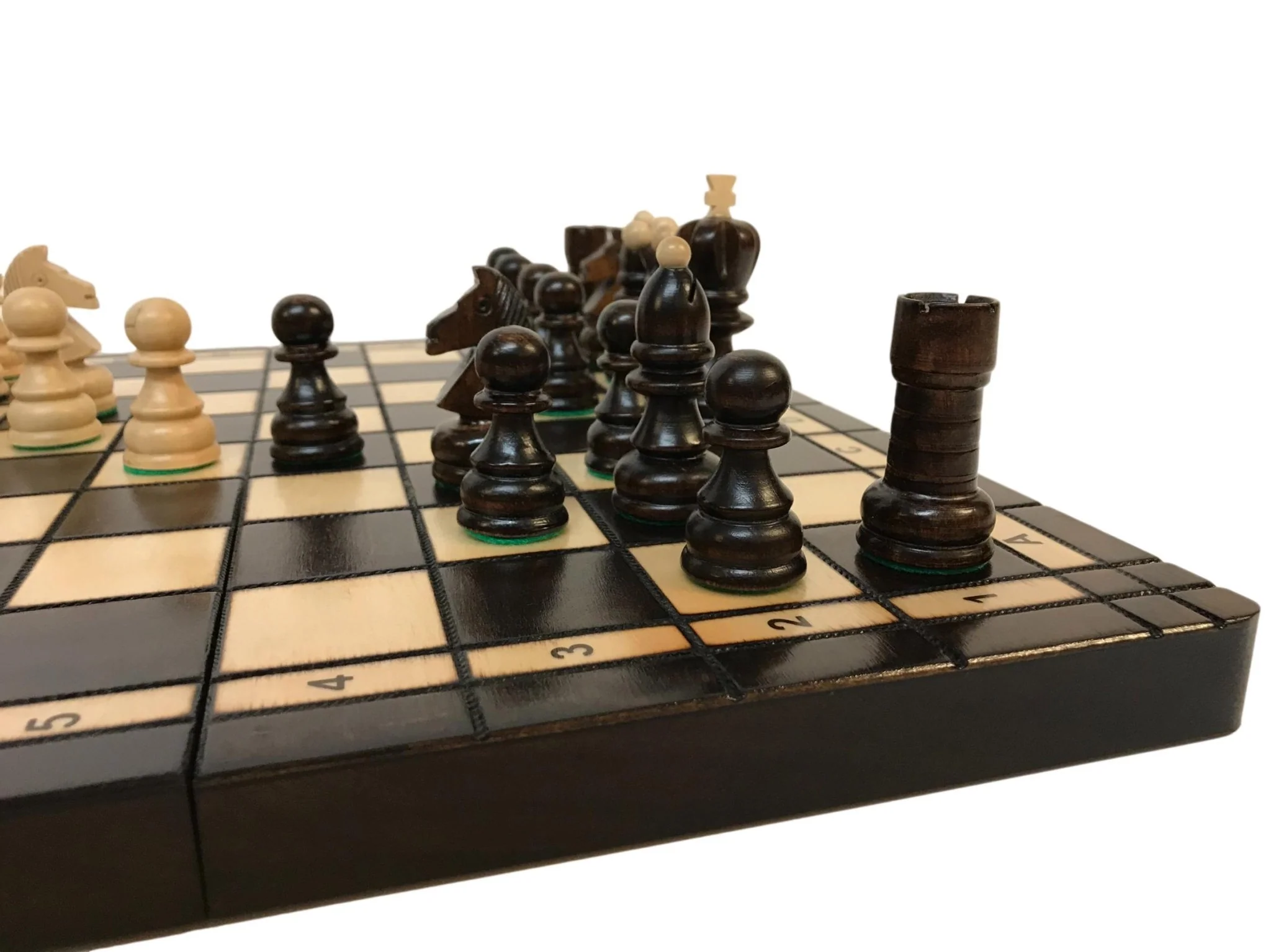 Jeu d'échecs - Coffre pyrogravé - Image 10