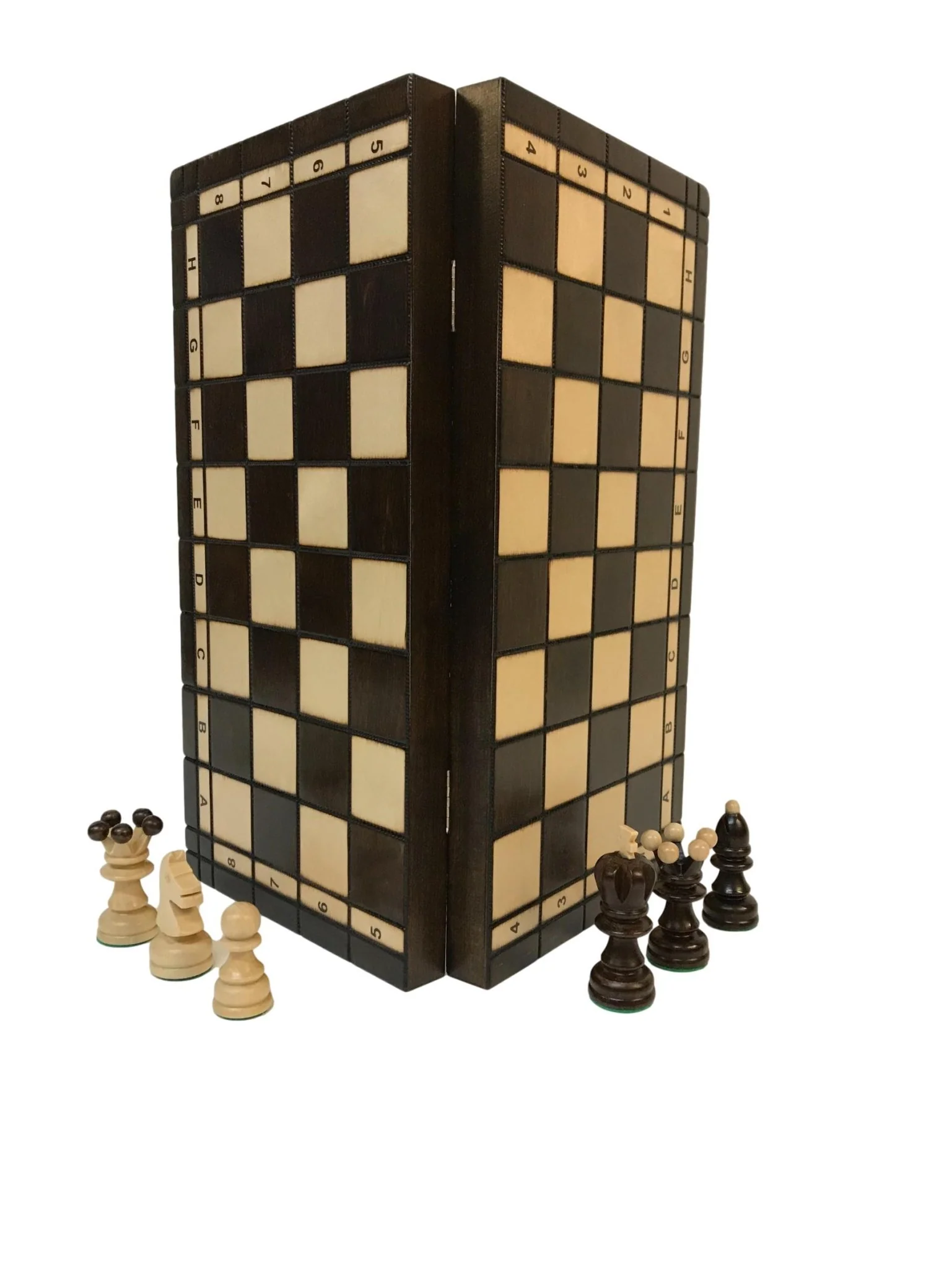 Jeu d'échecs - Coffre pyrogravé - Image 2