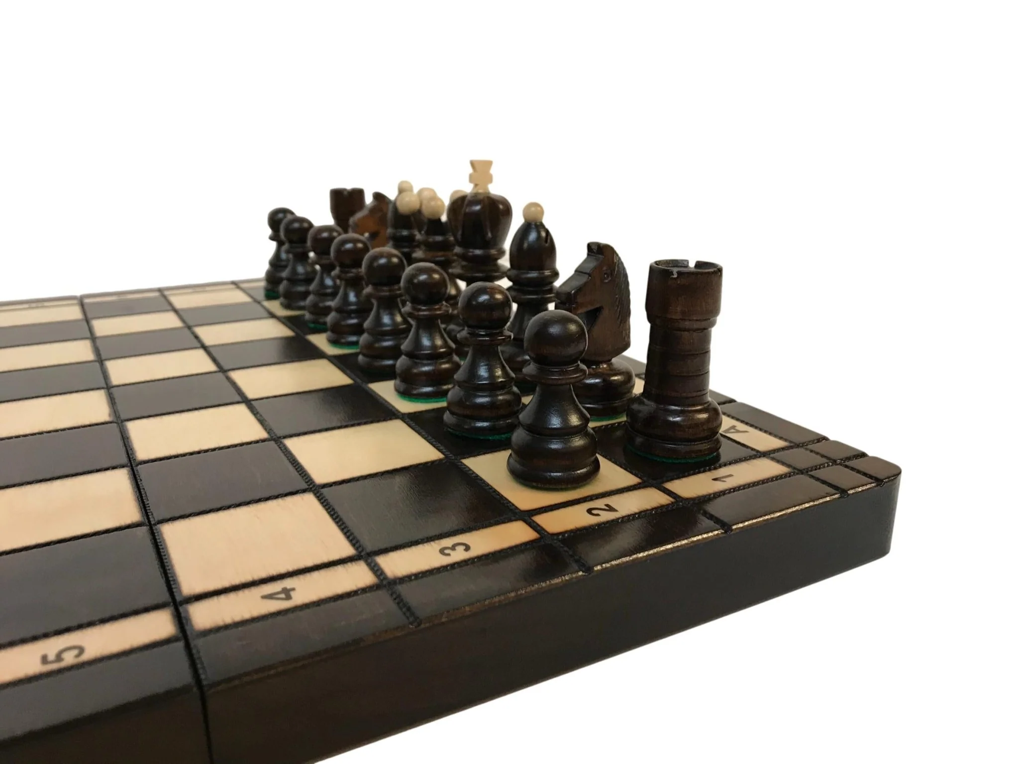 Jeu d'échecs - Coffre pyrogravé - Image 6