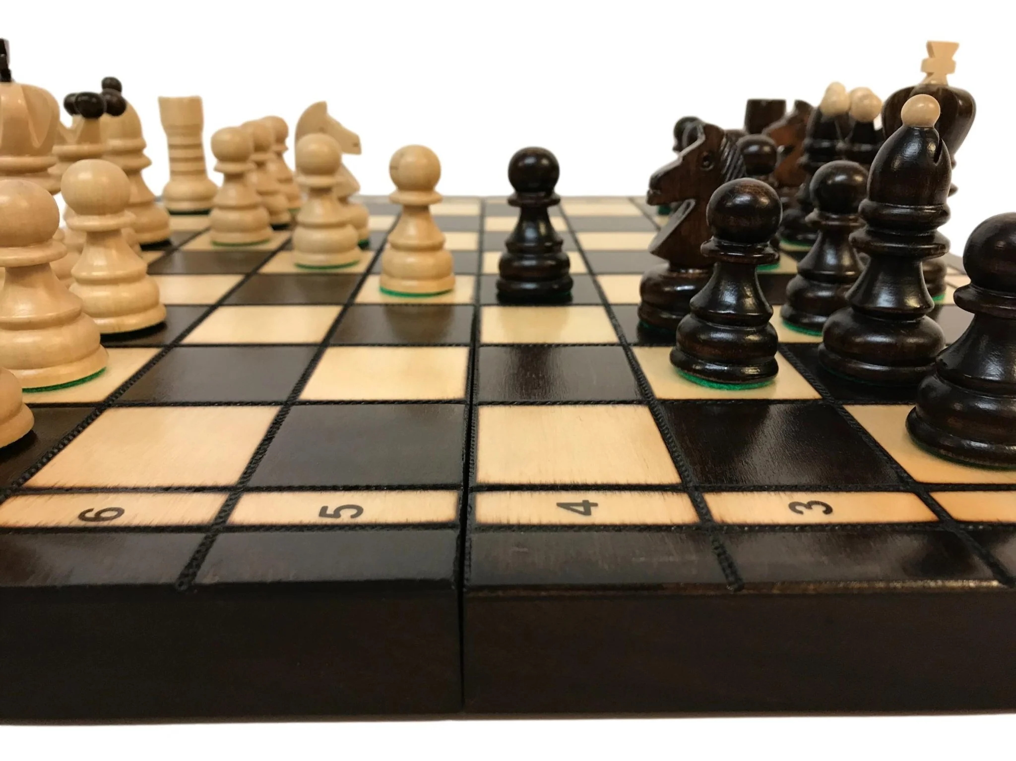 Jeu d'échecs - Coffre pyrogravé - Image 9