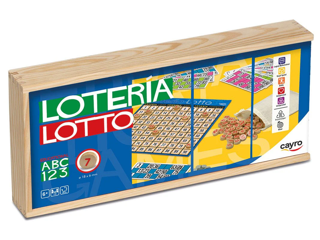 Loto boite en bois - 48 cartons