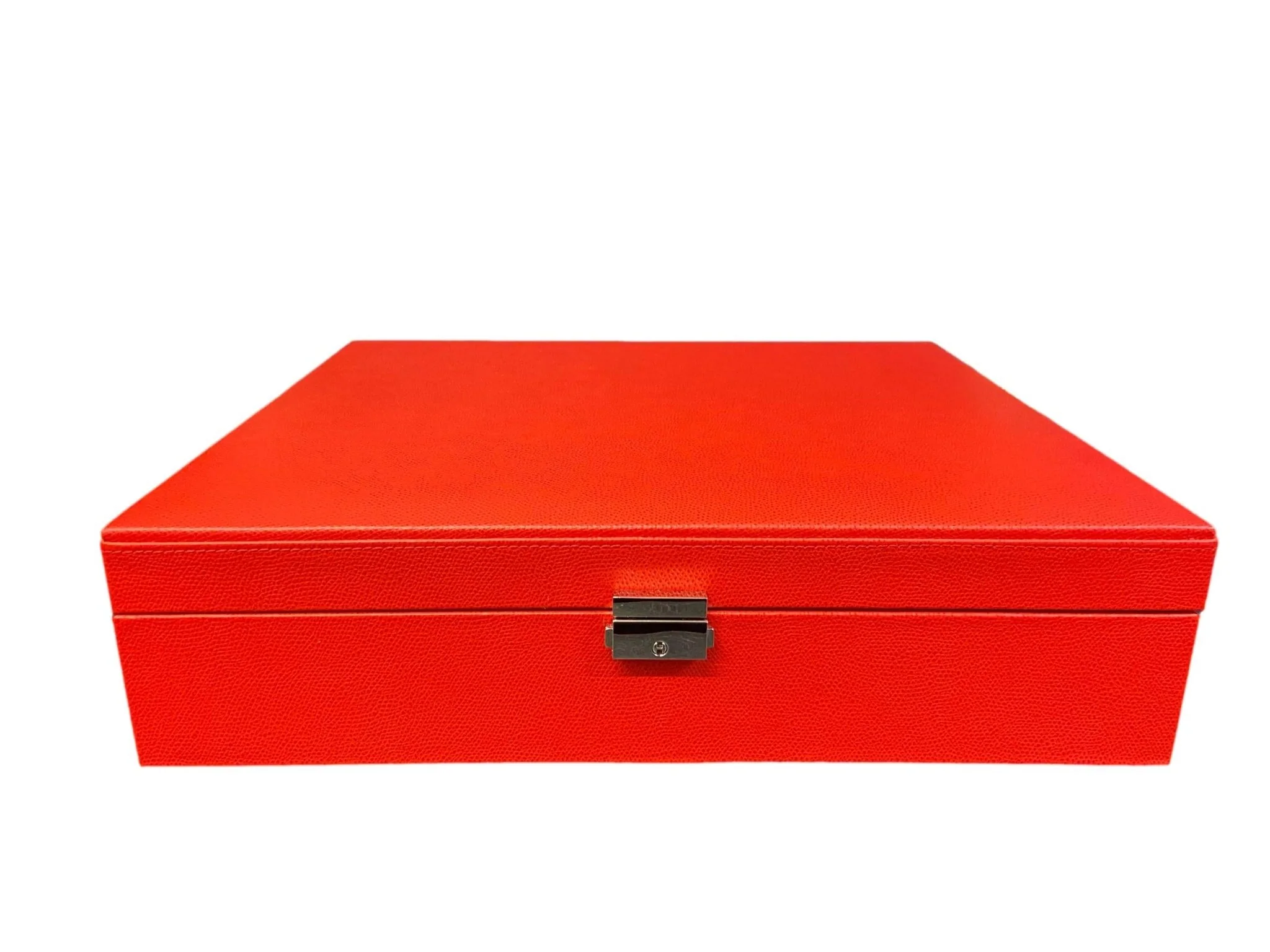 Mallette de poker en cuir grainé - Rouge - Image 6