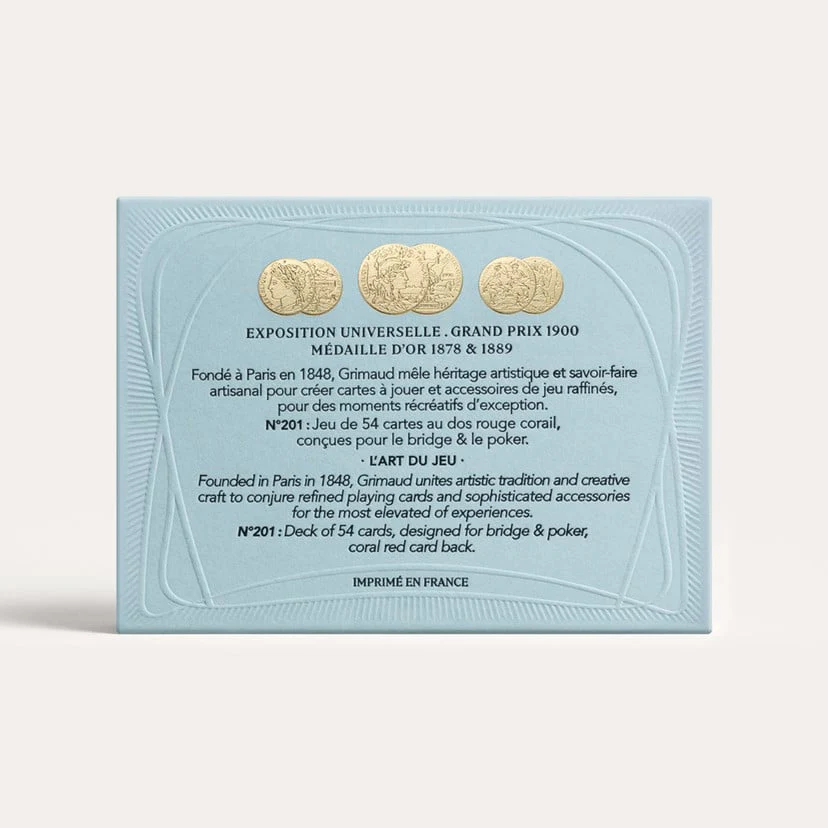 N°200 : Cartes à Jouer Grimaud 54 cartes - Nouvelle édition Luxe - Dos Bleu Dauphin - Image 2