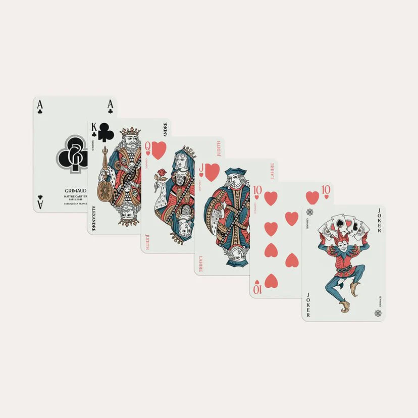 N°200 : Cartes à Jouer Grimaud 54 cartes - Nouvelle édition Luxe - Dos Bleu Dauphin - Image 5