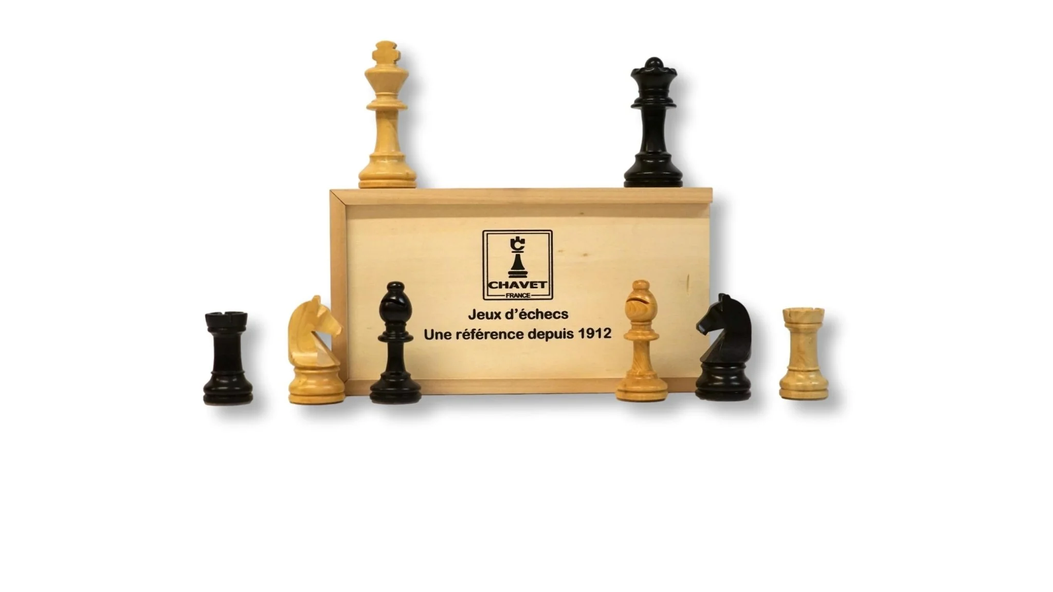 Pièces d'échecs en Buis CHAVET - Fabrication française - Image 7