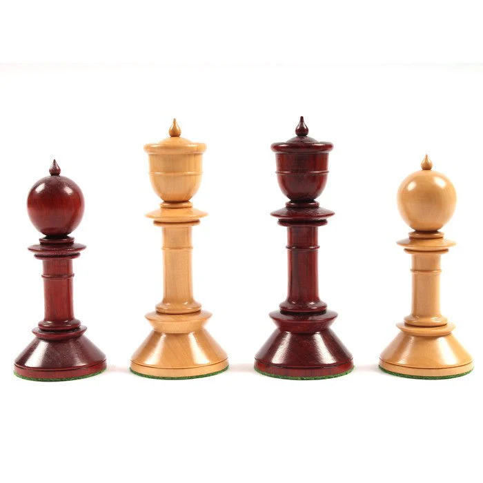 Pièces d'échecs Northern Upright Bois de Rose / Double dames