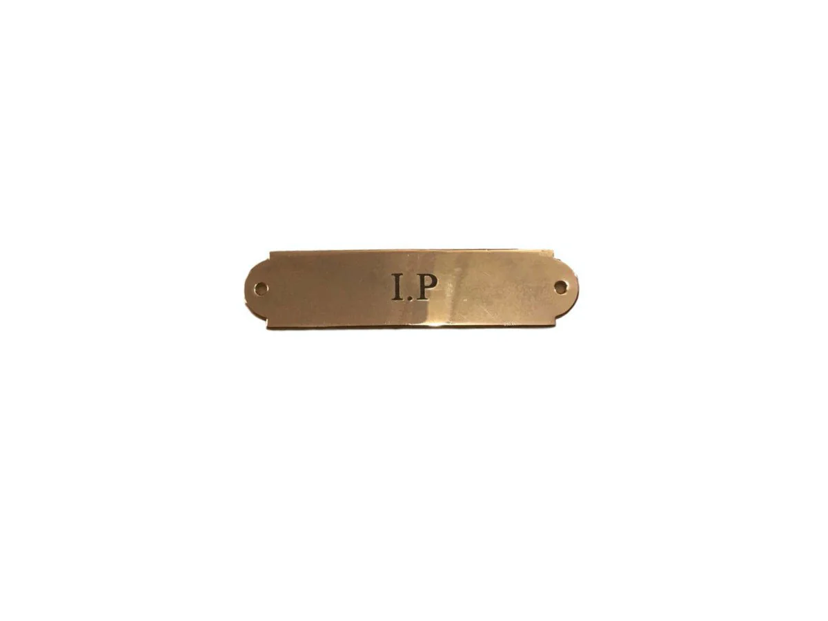 Plaque laiton personnalisée
