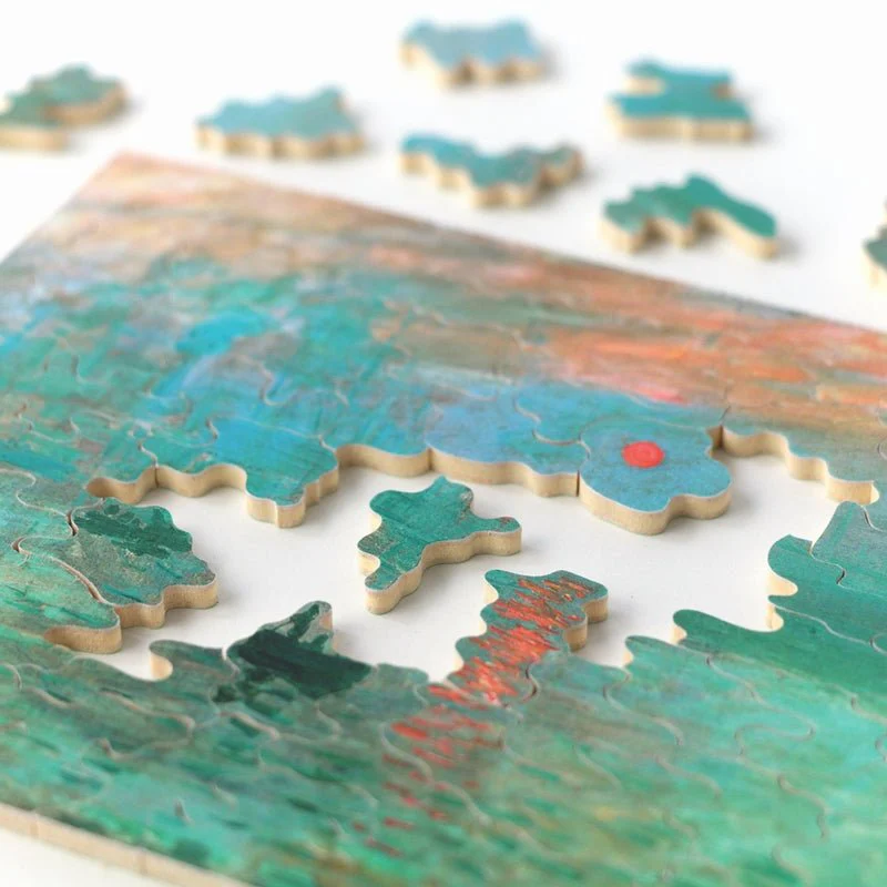 Puzzle Bois Michèle Wilson - 80 pièces - Impression Soleil Levant - Monet - Image 3