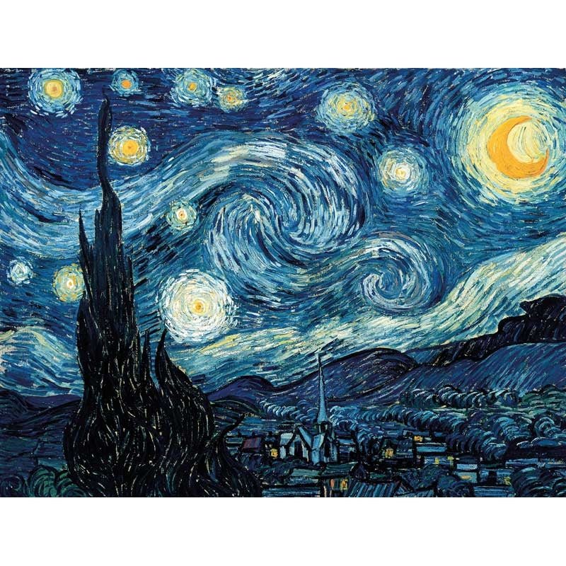 Puzzle Bois Michèle Wilson - 80 pièces - Nuit Etoilée - Van Gogh - Image 2
