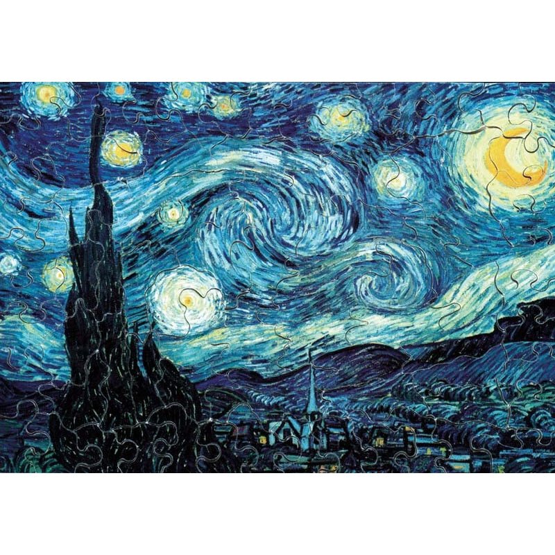 Puzzle Bois Michèle Wilson - 80 pièces - Nuit Etoilée - Van Gogh - Image 3