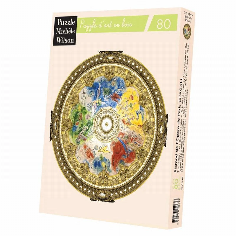 Puzzle MW - 80 pièces - Plafond de l'Opéra de Paris - Chagall