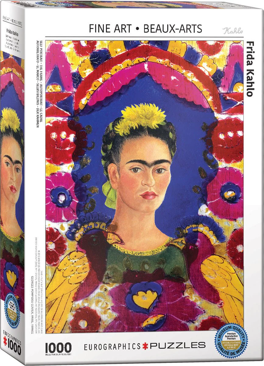 Puzzle Eurographics - 1000 p - Autoportrait / Le cadre - Frida Kahlo