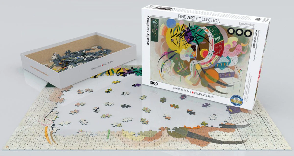 Puzzle Eurographics - 1000 p - Courbe dominante - Kandinsky - Image 2
