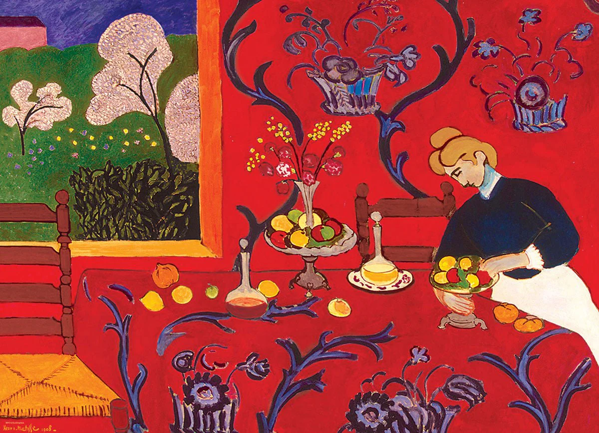 Puzzle Eurographics - 1000 p - Harmonie en rouge - Matisse - Image 2